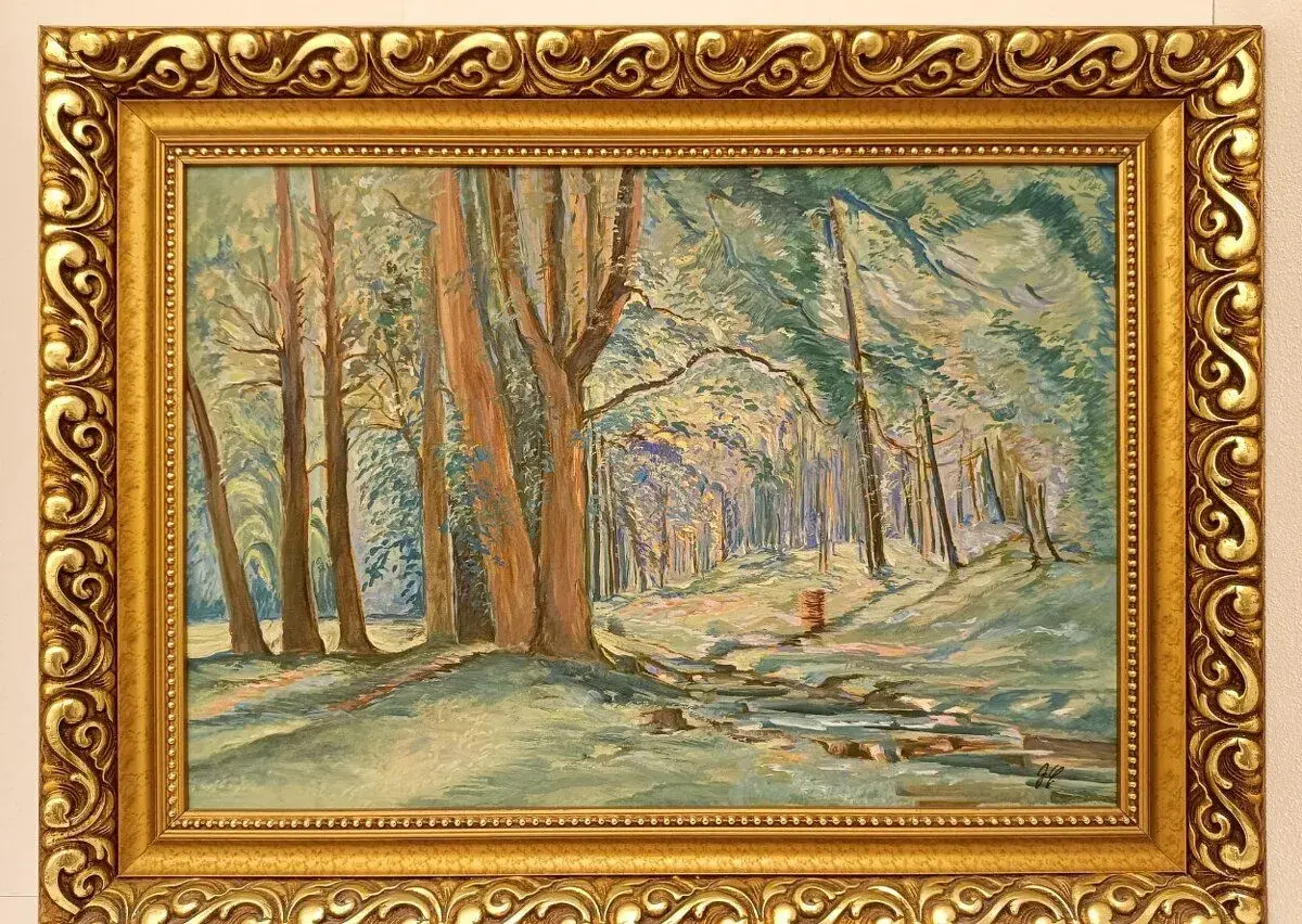 Obraz Šumava, olejomalba 85x64