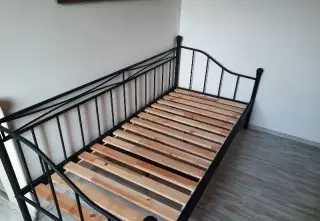 Kovovou postel, jednolůžko IKEA