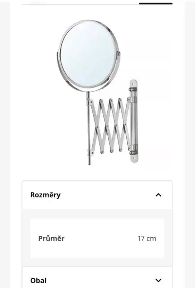 Kosmetické zrcátko IKEA
