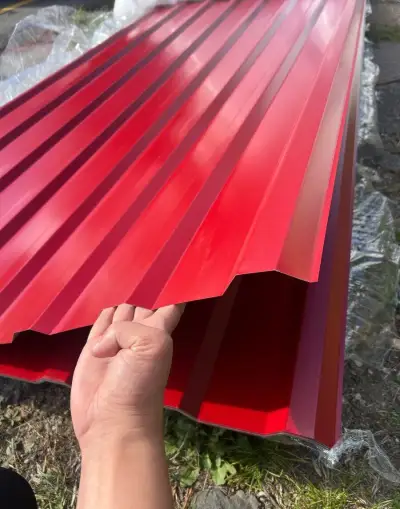 Trapézový plech T18, červená tloušťka 0,5mm