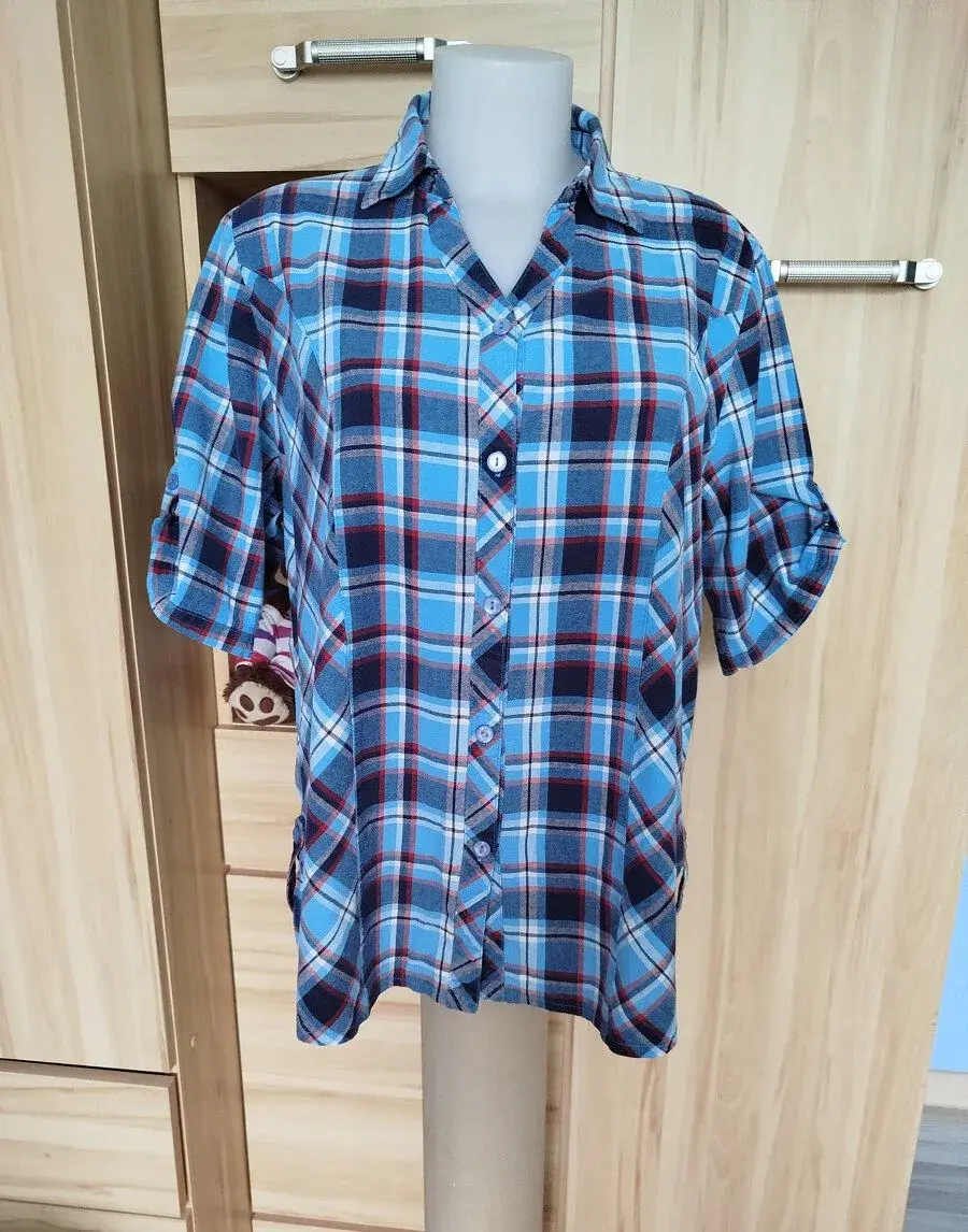 modrá, károvaná košile, zn.Baty Fashion