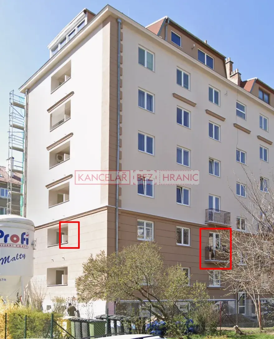 Krásný byt s dvěma balkony, částečně vybavený