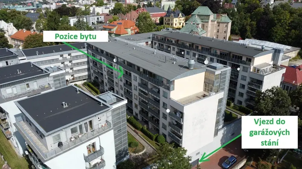 Pronájem bytu 3+kk s lodžií, šatnou, a garážovým stáním