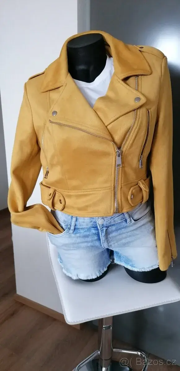 nová trendy podzimní bunda Tally Weijl, vel. M, hořčicová