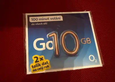 Sim karta o2 Datamanie 10 GB 10 + 10 GB dat