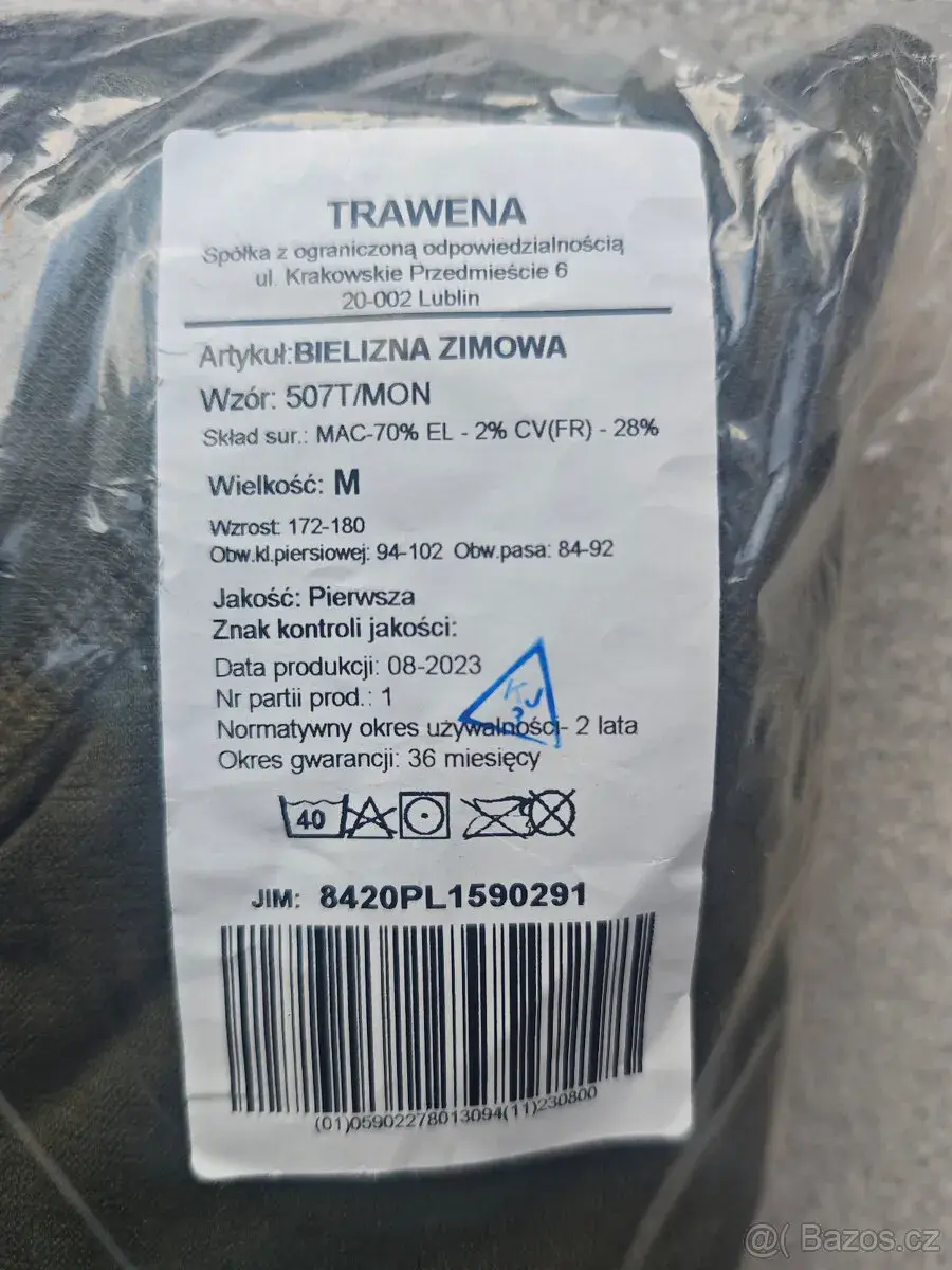 Zimní termoprádlo wz.507T/MON
