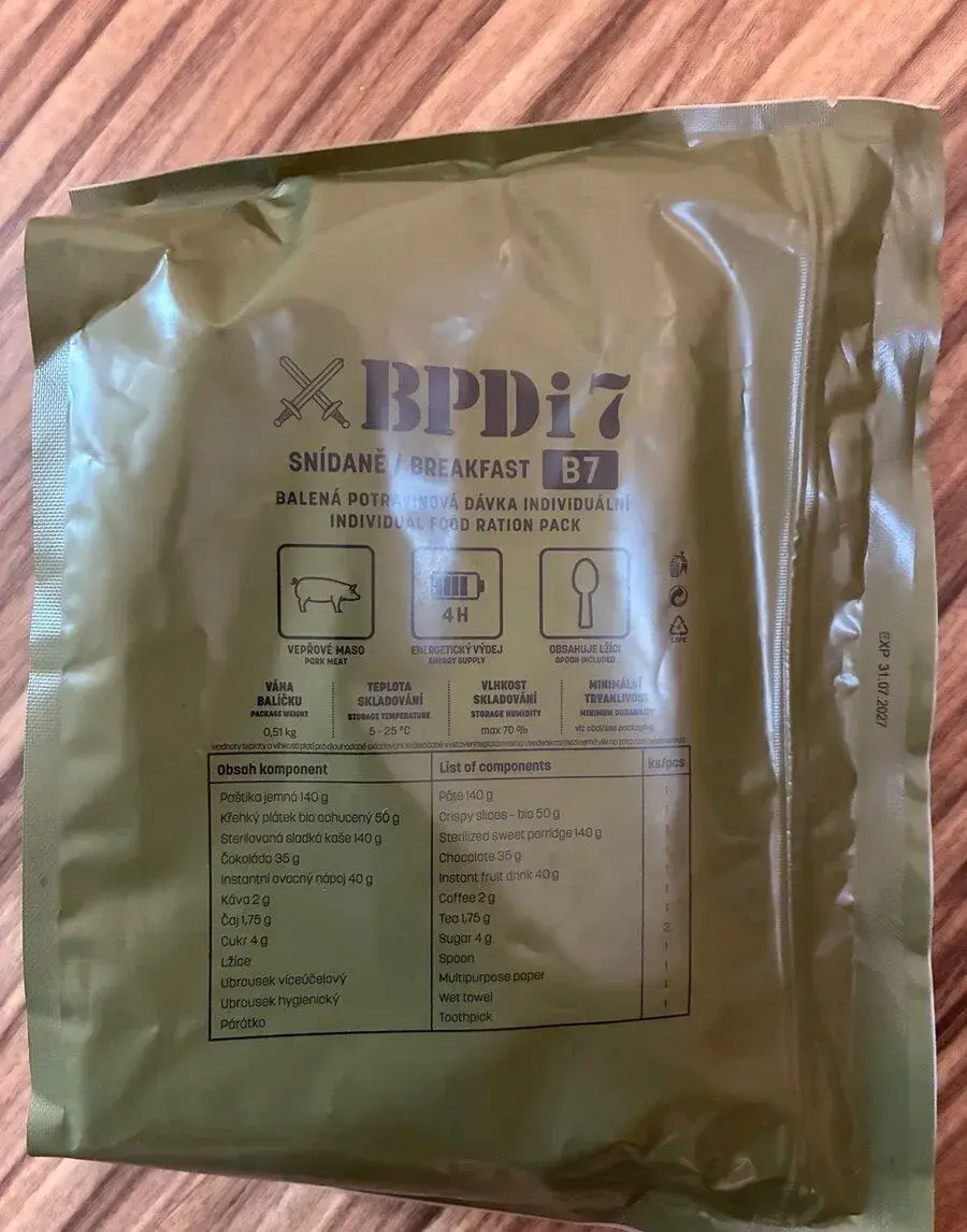 BPDi - balená potravinová dávka