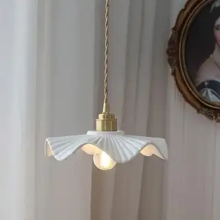 Keramické svítidlo TREZZA s mosaznou objímkou