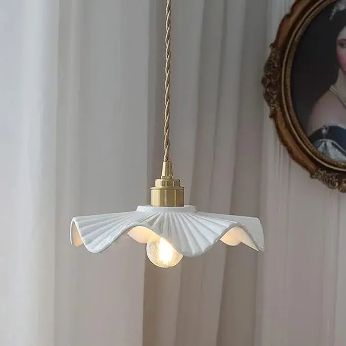 Keramické svítidlo TREZZA s mosaznou objímkou