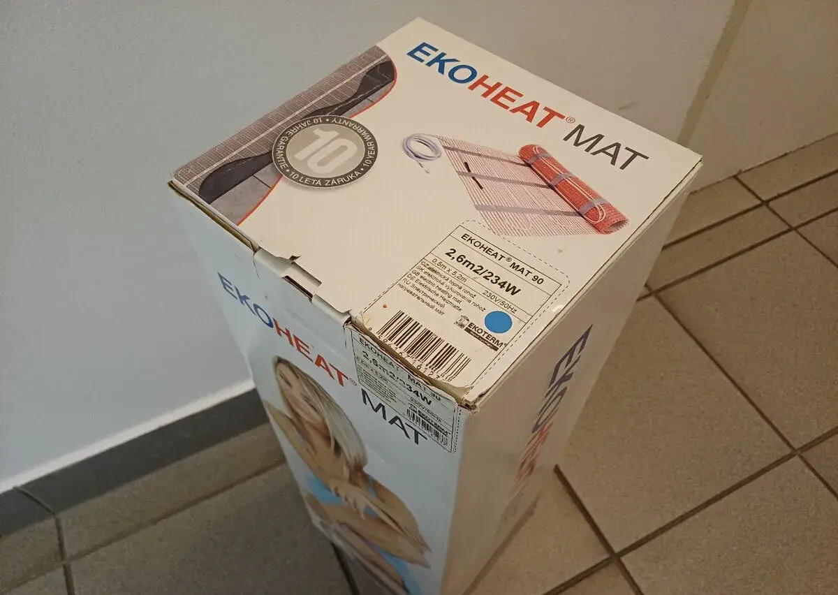 Topná rohož EKOHEAT MAT 90 2,6m2 / 234W 6ks