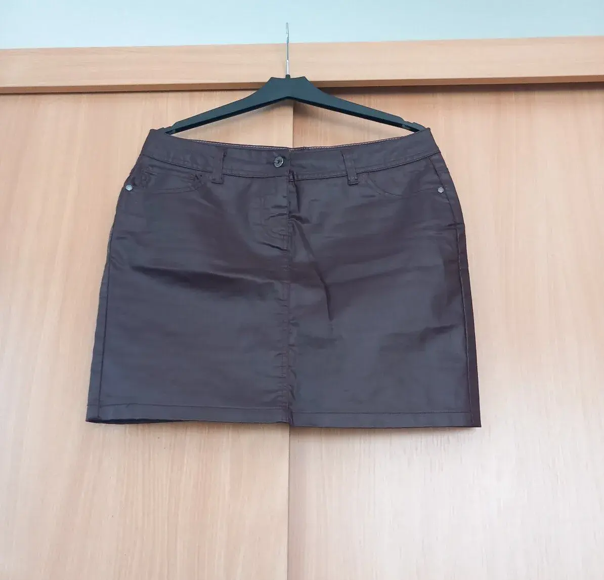 Mini sukně imitace kůže vel. M