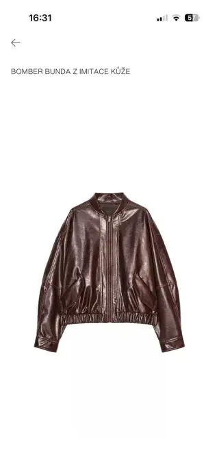 Dámská Bunda kožená bomber z. Zara