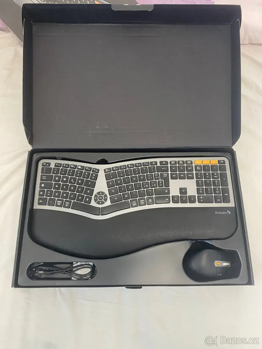 Ergonomická klávesnice a myš ProtoArc EKM01 Plus