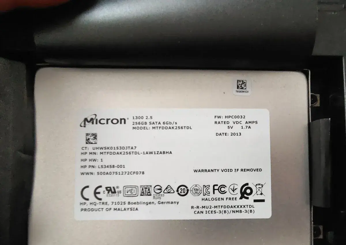 SSD disk 2.5" Micron 256 GB sata