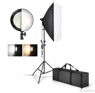 Softbox se foto lampou s dálkovým řízením