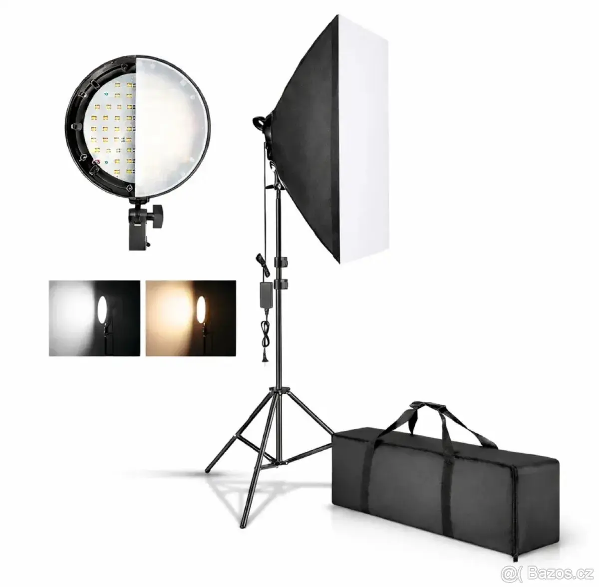 Softbox se foto lampou s dálkovým řízením