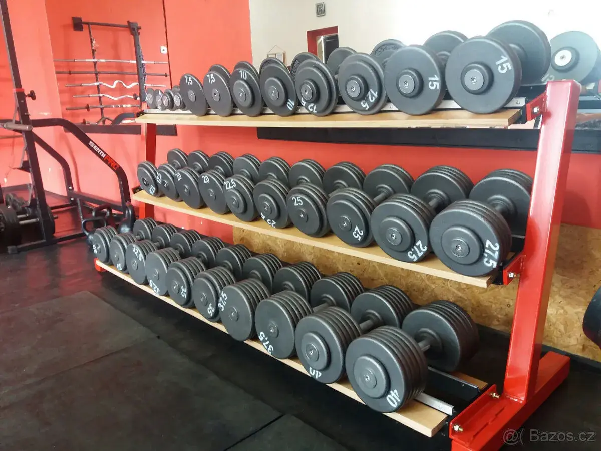 Profi pevné jednoruční činky 2,5-100kg