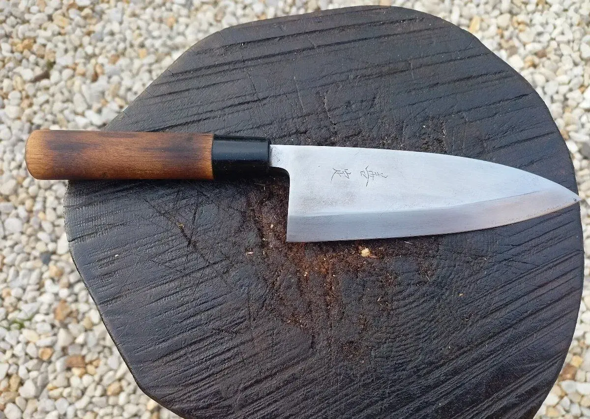 Originál vintage japonský nůž DEBA Laminát Ni-Mai