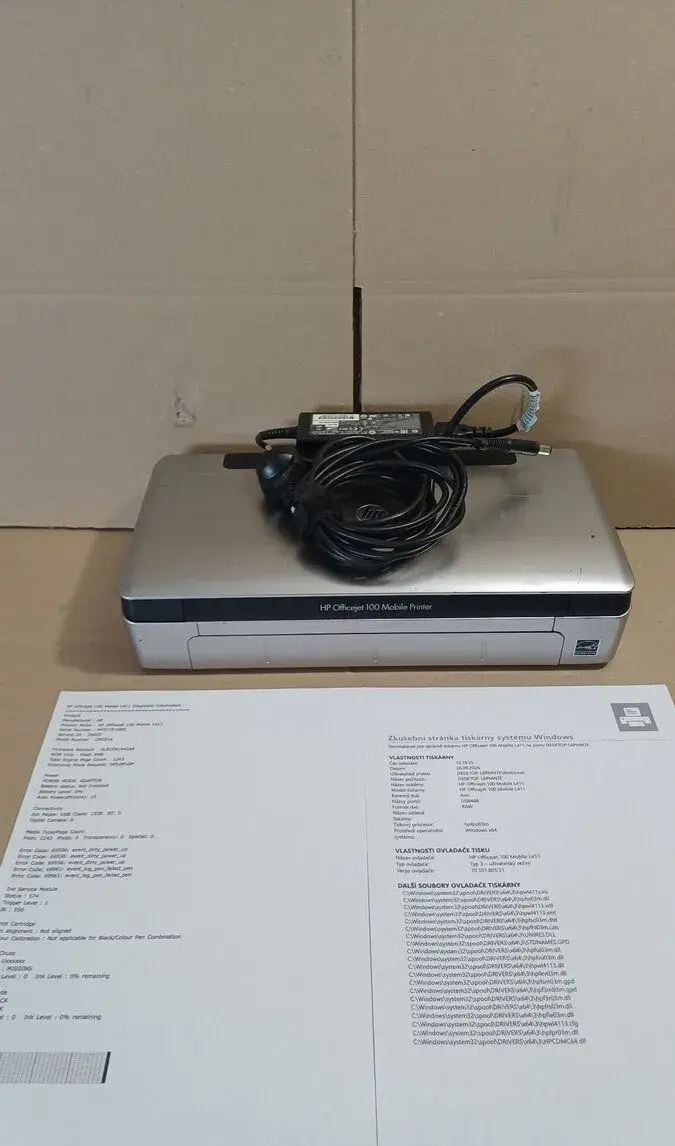 HP Officejet 100 | bluetooth | najeto 1200stran | nová černá