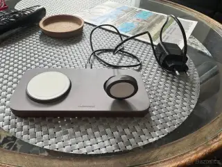 Cubenest 2v1 Bezdrátová magnetická nabíječka K200 šedá