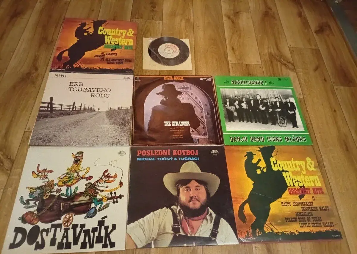 16 LP country a trampské písně - Tučný, Porta, Fešáci, Jahel