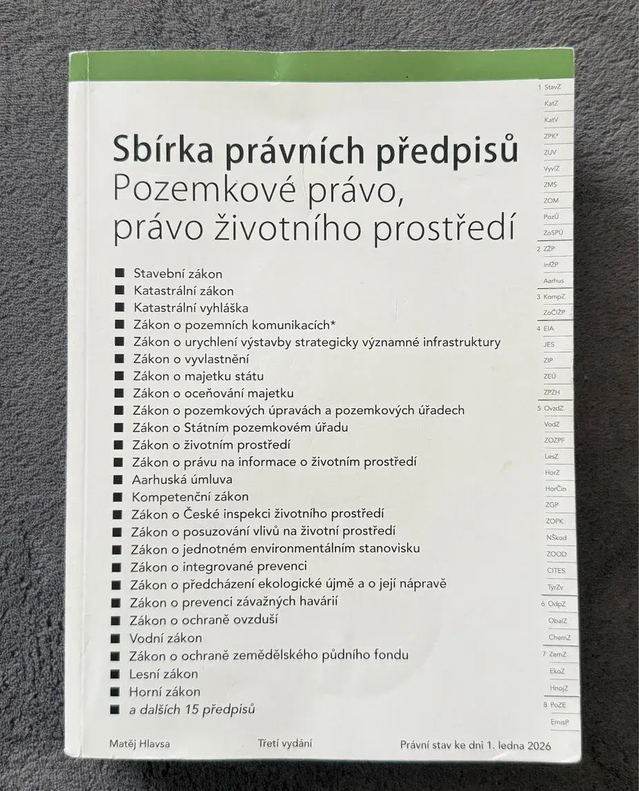 Právo životního prostředí - sbírka předpisů
