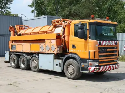 Scania R 124 GB, FEKÁL, 33 TUN, 13 CBM (DVĚ KOMORY 11+2), 3