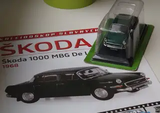 Škoda 1000 MBG De Luxe- DeAgostini 1:43 NEROZBALENÉ