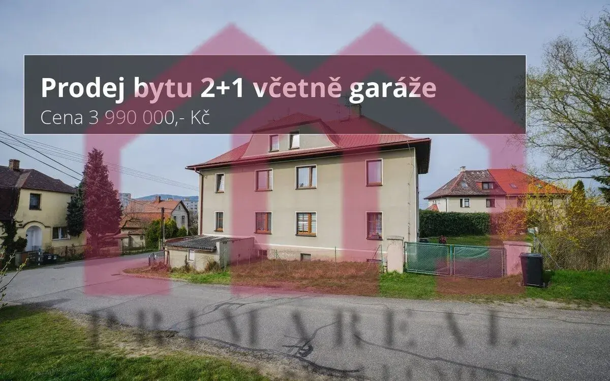 Prodej bytu 2+1 v Hrádku nad Nisou se zahradou a garáží u do