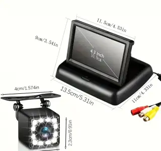 LCD monitor couvací kamery skládací 4.3" + KAMERA 2/1 KOMPL