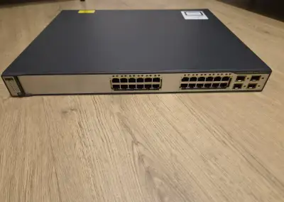 Cisco Gigabit POE switch 24 portu WS-C3750G-24PS-S