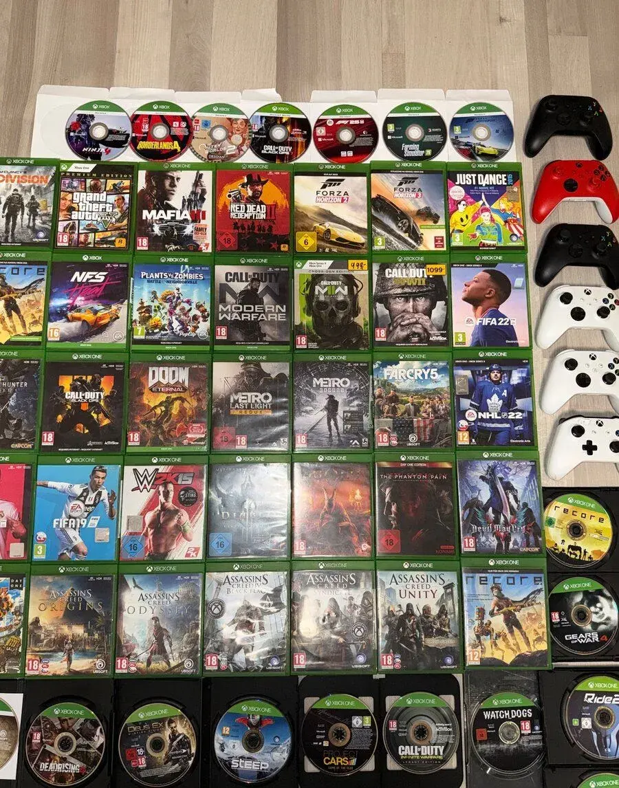Hry na xbox(Series+one)a ovladače wirelles