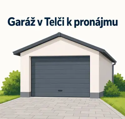 Pronájem zděné garáže 19 m² – Telč, Štěpnice – bez provize