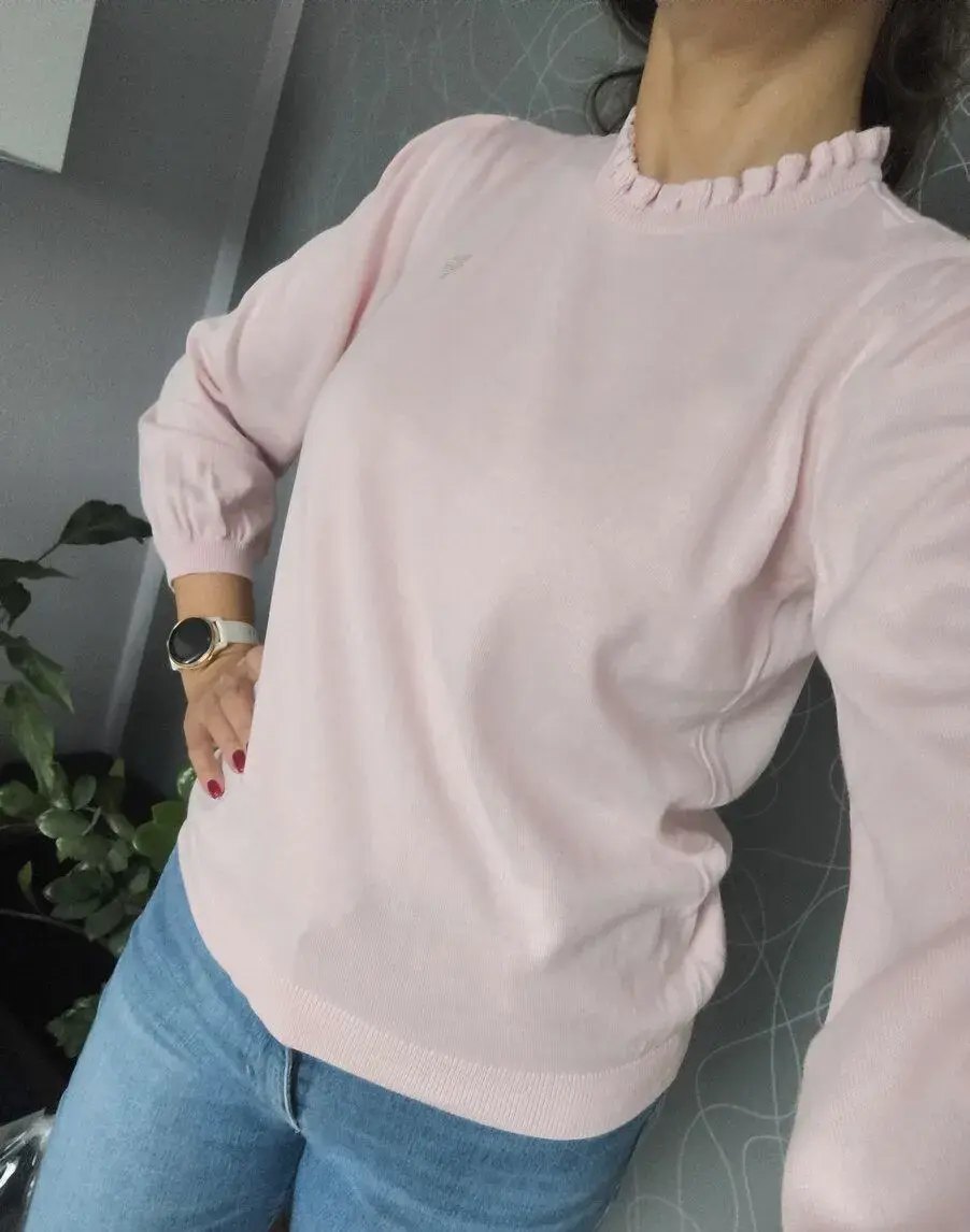 Světle růžový svetr Tommy Hilfiger, vel.M