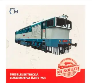Stříbrná mince Na kolech - Dieselelektrická lokomotiva 753
