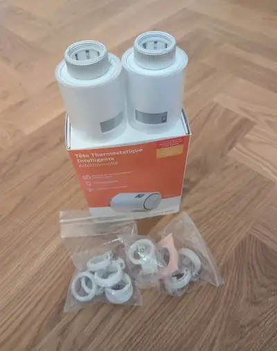 3× chytrá termostatická hlavice Netatmo (přídavná) + adaptér