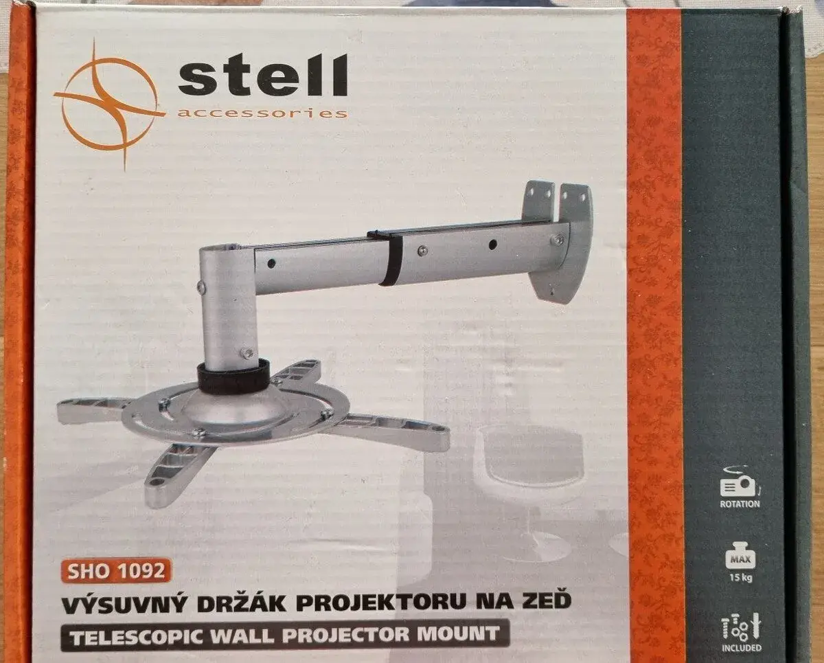 Výsuvný držák projektoru na zeď SHO 1092