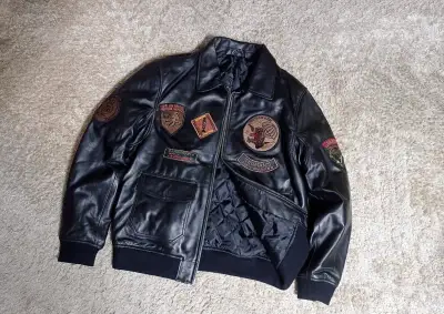 NOVÁ kožená letecká bunda A2 - M/L a L/XL
