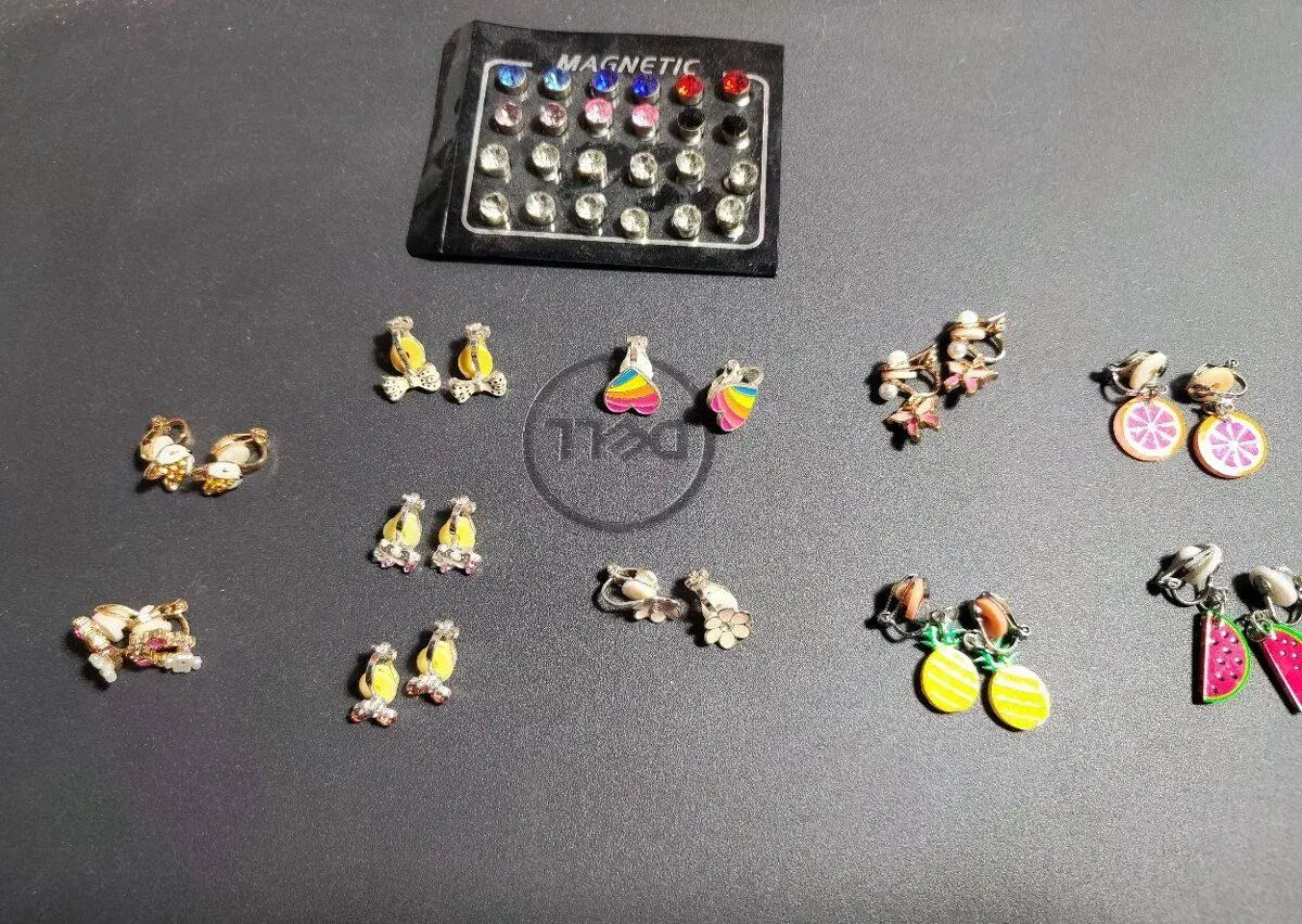 Magnetické a klipsové náušnice pro dívky