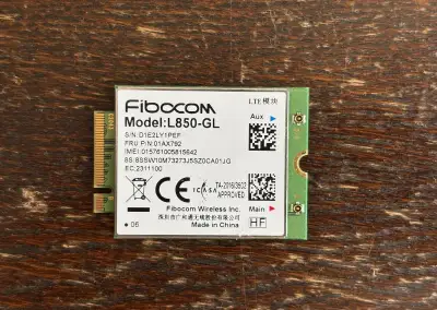 Lenovo 4G modem, Fibocom L850-GL