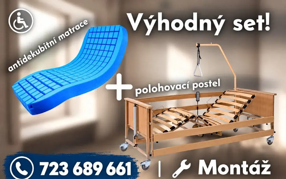 Zdravotní polohovací postel + matrace NOVÁ
