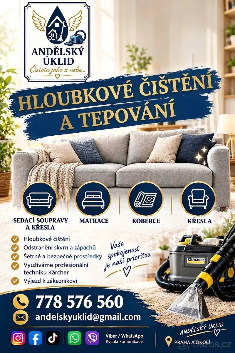 Hloubkové čištění a tepovani