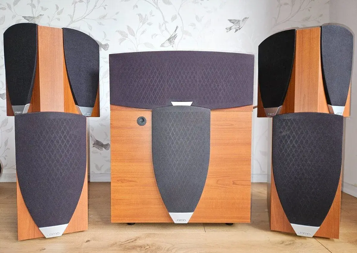 JAMO E800 PDD – kompletní 5.1 sestava, třešeň, původní dánsk