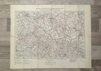 Mapa turistických s značkovacích cest Severozápadních Čech