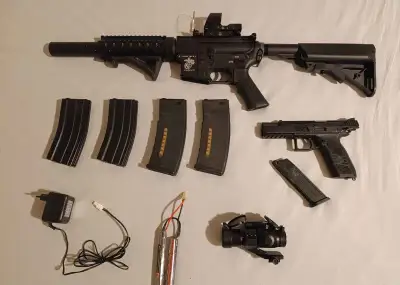 Set zbraní na airsoft - celek nebo částečně