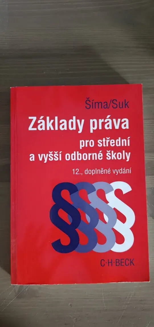 Základy práva pro střední a vyšší odborné školy