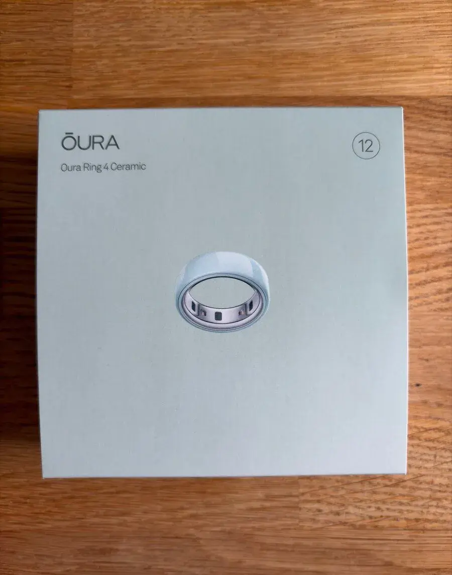 Oura Ring 4 Ceramic velikost 12 - světle modrý