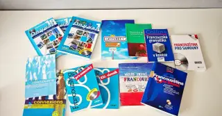 Francouzština - sada učebnic, cvičebnic, CD (13 ks)