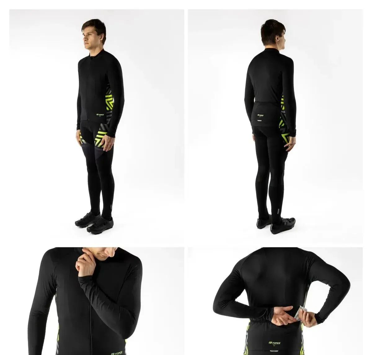 Komplet dres kalhoty na kolo Force Spike vel. S