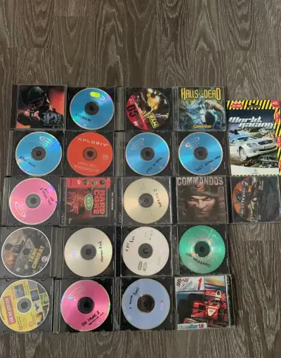 starší hry a dvd